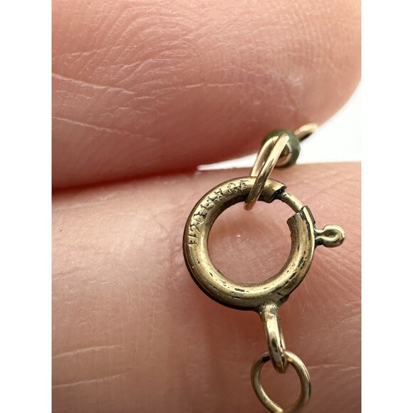 14k Gold Filled Made In Italy Leaf Pendant Necklace 19” - Picture 6 of 6